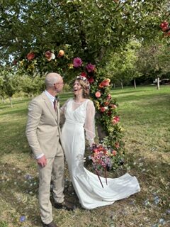 Wedding Celebrant Devon and Dorset 2027 | Juliette by the Sea 10 Wedding Celebrant Devon and Dorset 2027, Autumn outdoor ceremony colours